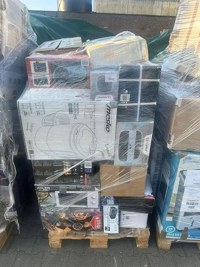 Wrapped pallet of assorted goods 3